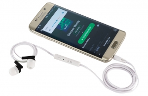 Oreillettes audio à personnaliser et mousqueton