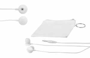 Oreillettes audio personnalisées avec pochette