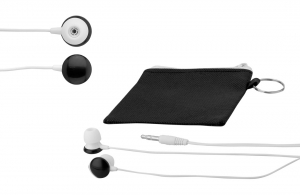 Oreillettes audio personnalisées avec pochette