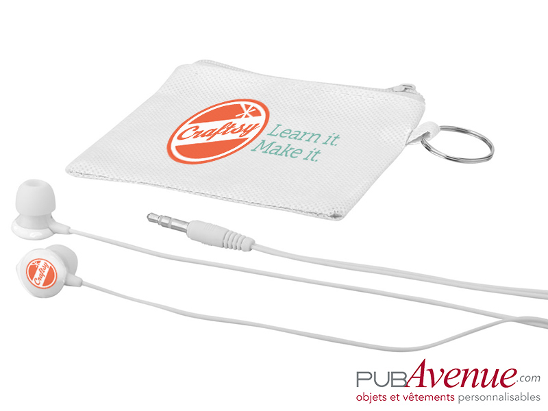 Oreillettes audio personnalisables pochette Oreillettes audio personnalisables pochette