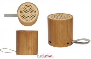 Haut-parleur bambou enceinte avec batterie intégrée