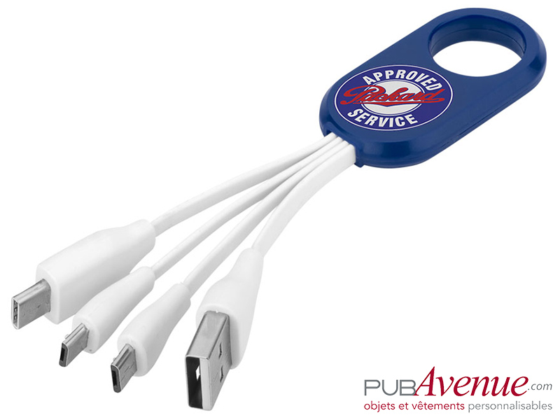 Câble USB multi ports publicitaire Câble USB multi ports publicitaire