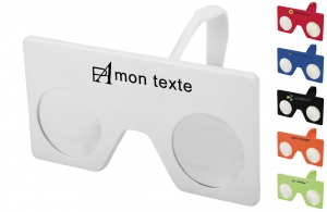 Mini lunettes réalité virtuelle personnalisées logo texte publicitaire 