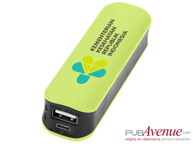 Chargeur de secours 2000 mAh personnalisable Chargeur de secours 2000 mAh personnalisable