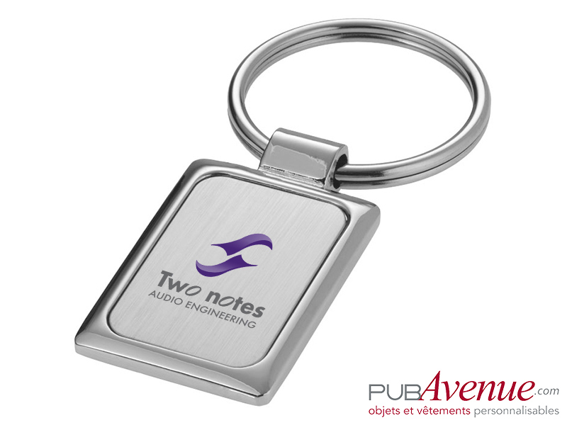 Porte-clés personnalisé métal rectangulaire Porte-clés personnalisé métal rectangulaire