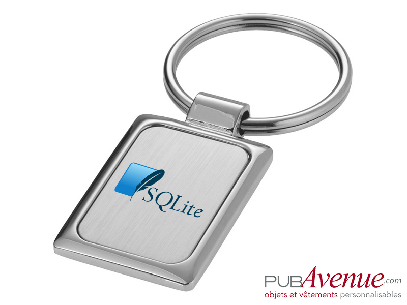 Porte-clés personnalisable métal rectangulaire Porte-clés personnalisable métal rectangulaire
