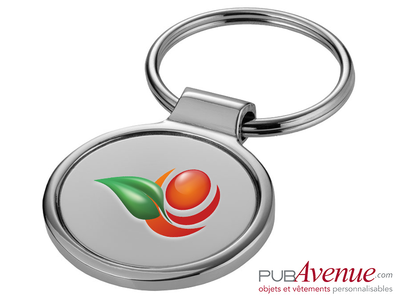 Porte-clés métal rond personnalisable Porte-clés métal rond personnalisable