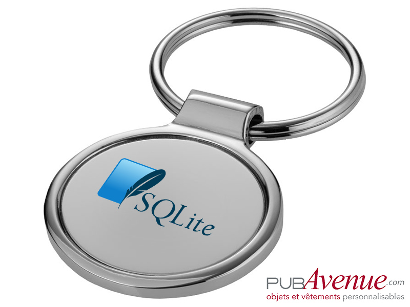 Porte-clés personnalisable métal rond Porte-clés personnalisable métal rond