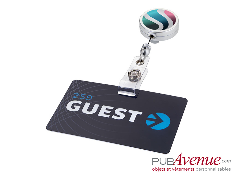Porte badge clip enrouleur personnalisé Porte badge clip enrouleur personnalisé