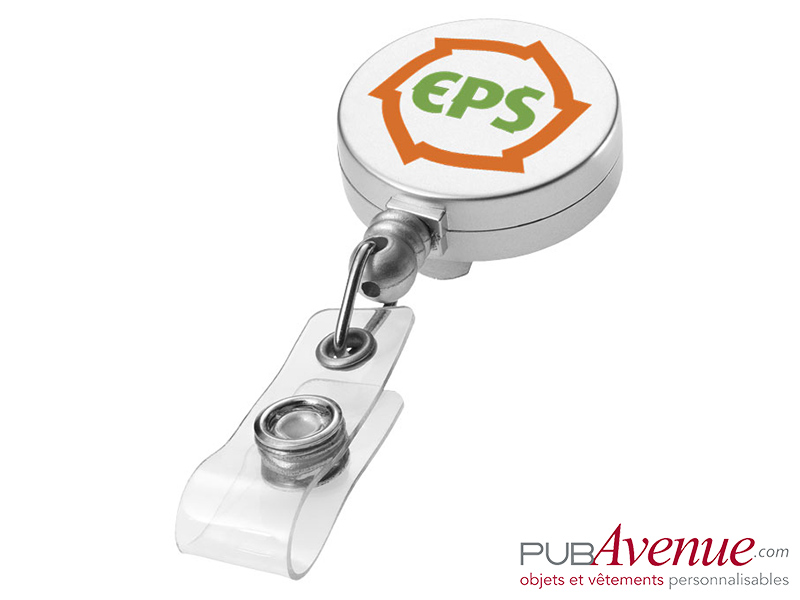 Porte badge clip personnalisable enrouleur Porte badge clip personnalisable enrouleur