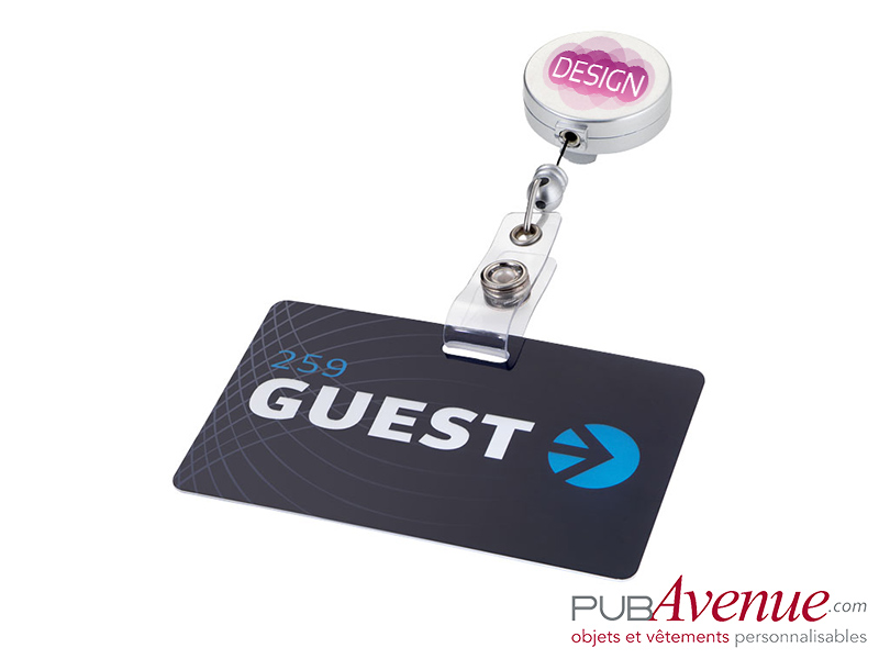 Porte badge clip personnalisé enrouleur Porte badge clip personnalisé enrouleur