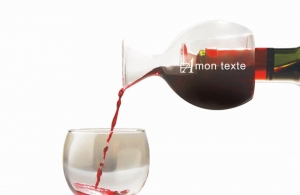 Décanteur personnalisé logo texte publicitaire 