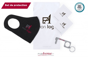 Kit de protection covid19 set publicitaire personnalisé pas cher 