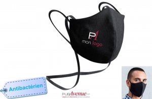 masque tissu lavable et réutilisable publicitaire personnalisé 