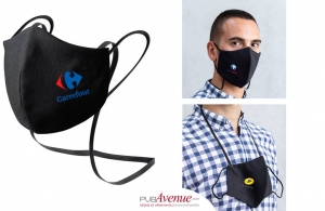Masque personnalisé en tissu antimicrobien