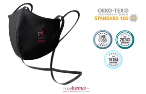 Masque personnalisé en tissu antimicrobien