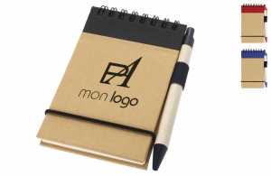 carnet publicitaire personnalisé en carton recyclé 