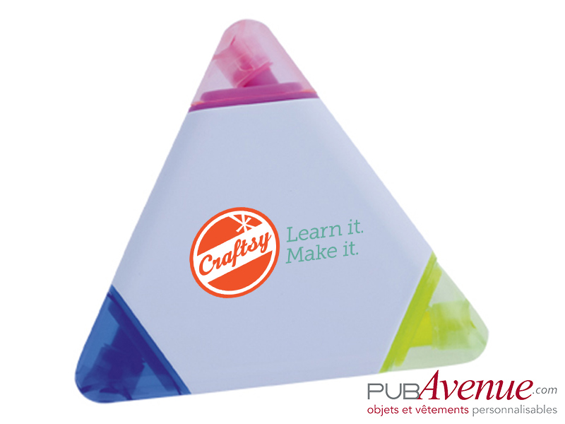 Marqueur triangle feutre fluo publicitaire Marqueur triangle feutre fluo publicitaire