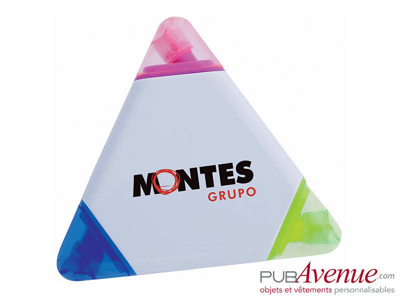 Marqueur triangle personnalisable feutre fluo Marqueur triangle personnalisable feutre fluo