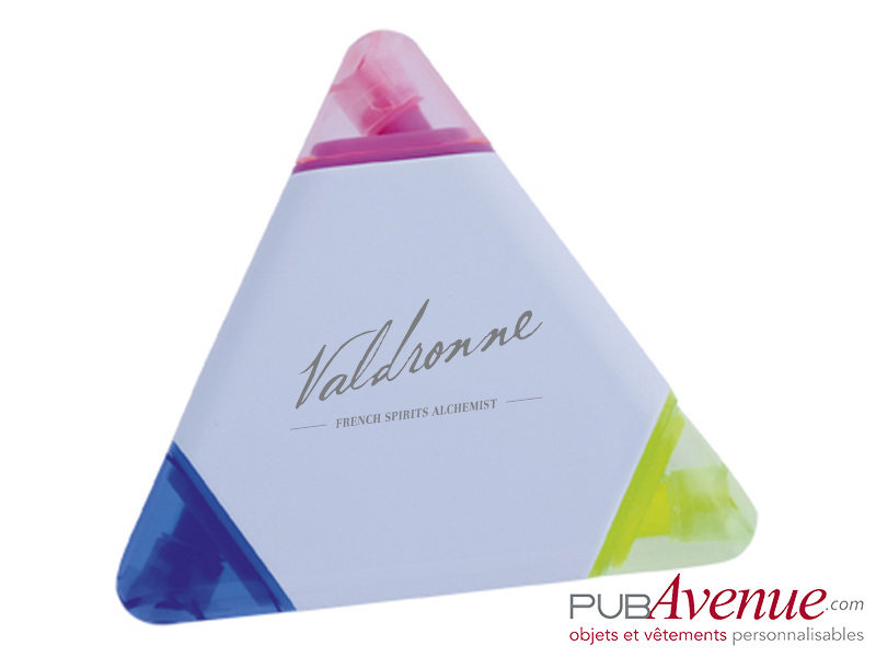 Marqueur triangle feutre fluo personnalisé Marqueur triangle feutre fluo personnalisé