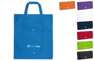 Sac de course pliable publicitaire personnalisé pas cher 