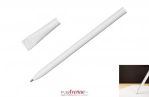 Stylo en papier recyclé avec capuchon publicitaire personnalisable 