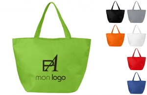 Sac de course en non tissé publicitaire personnalisable pas cher 
