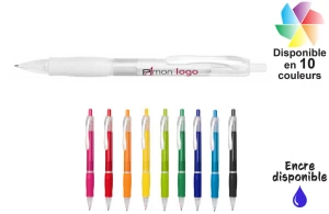 Stylo plastique tendance publicitaire personnalisé pas cher 