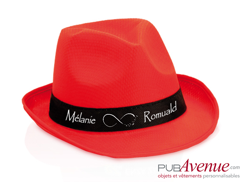 Chapeau coloré personnalisé mariage Chapeau coloré personnalisé mariage