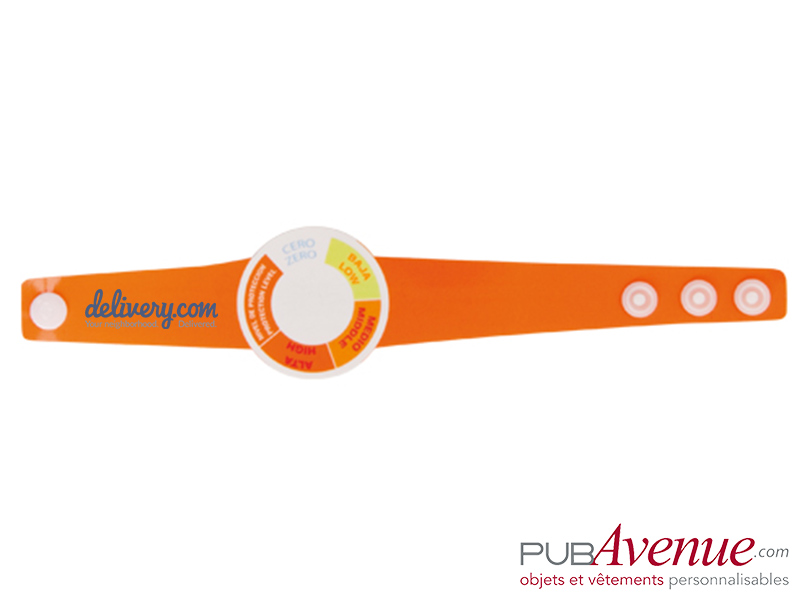 Bracelet personnalisable indicateur UV Bracelet personnalisable indicateur UV