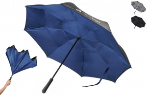 Parapluie réversible anti vent publicitaire personnalisable pas cher - Devis en ligne 