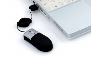 Mini souris câble extensible pour ordinateur