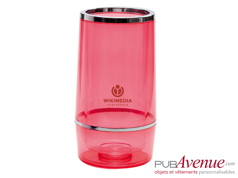 Porte-bouteille transparent personnalisé Porte-bouteille transparent personnalisé