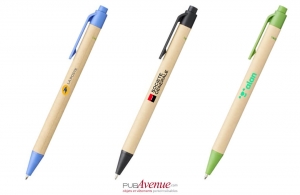 Stylo en carton recyclé et plastique de fécule de maïs