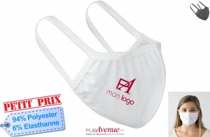 Masque publicitaire personnalisé grand confort 