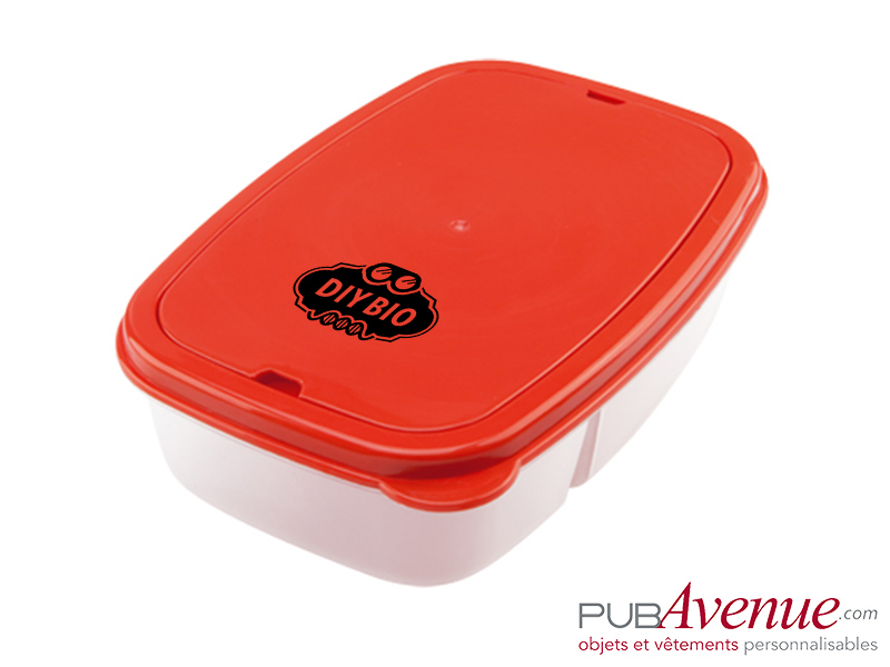 Boîte repas personnalisée avec couverts Boîte repas personnalisée avec couverts