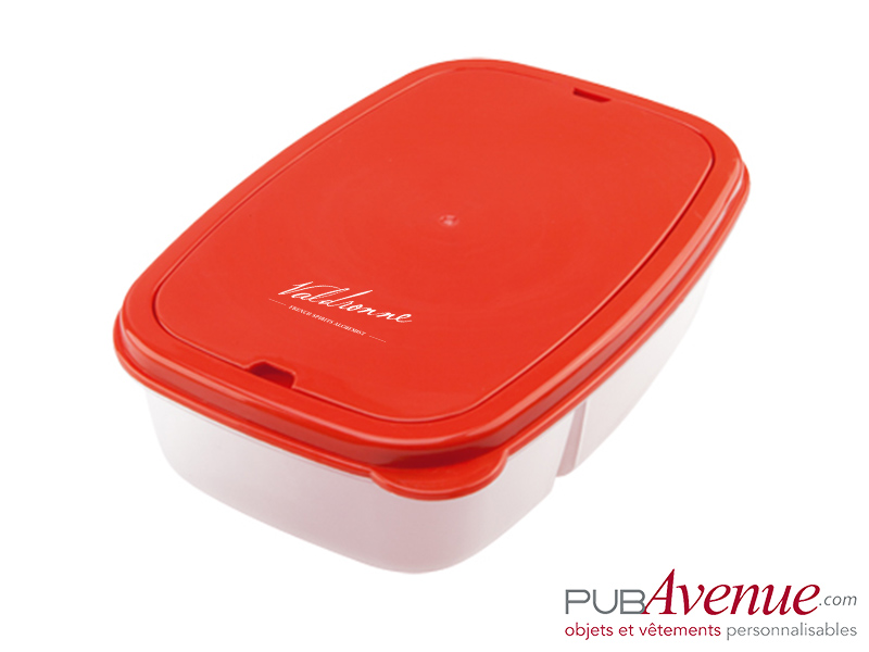 Boîte repas avec couverts personnalisée Boîte repas avec couverts personnalisée