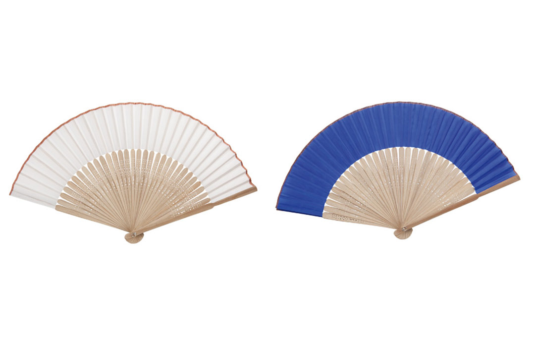 Éventail personnalisé logo texte publicitaire pas cher