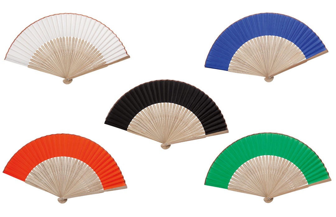 Éventail personnalisé logo texte publicitaire pas cher