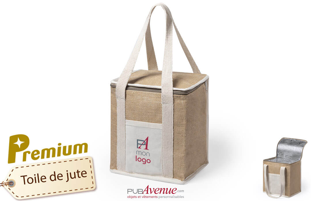 Lunch bag isotherme en coton Personnalisable