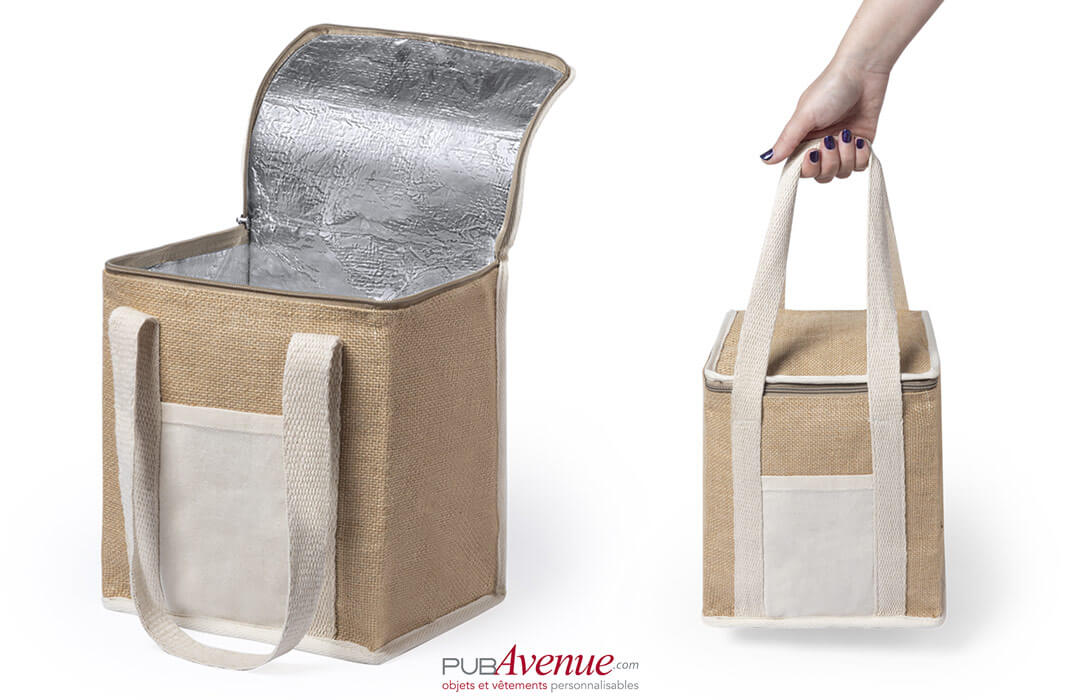 Sac isotherme en toile de jute