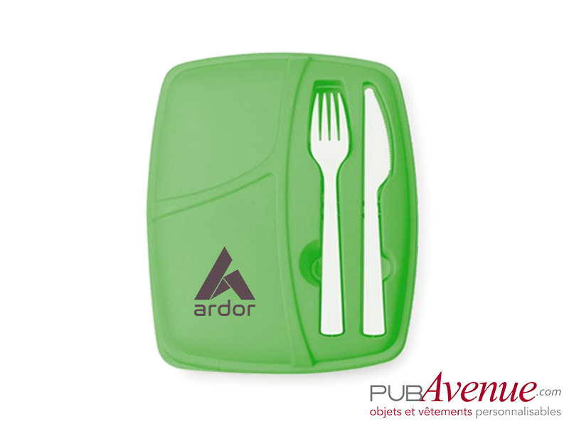 Lunchbox avec couverts personnalisée Lunchbox avec couverts personnalisée