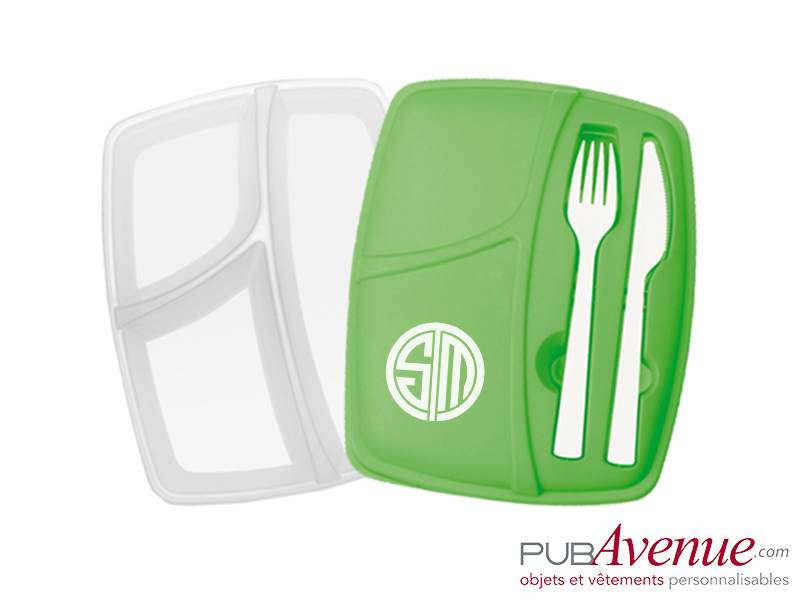 Lunchbox personnalisable avec couverts Lunchbox personnalisable avec couverts