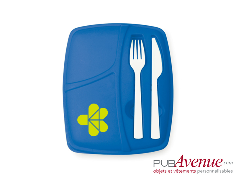 Lunchbox personnalisée avec couverts Lunchbox personnalisée avec couverts