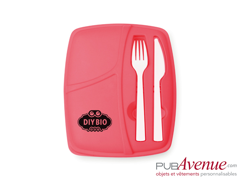 Lunchbox avec couverts personnalisable Lunchbox avec couverts personnalisable
