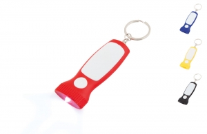 Porte-clé lampe LED publicitaire à personnaliser avec logo pas cher 