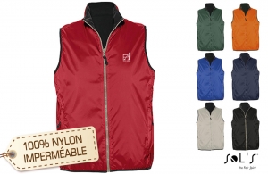 Bodywarmer sans manche réversible publicitaire personnalisé pas cher 