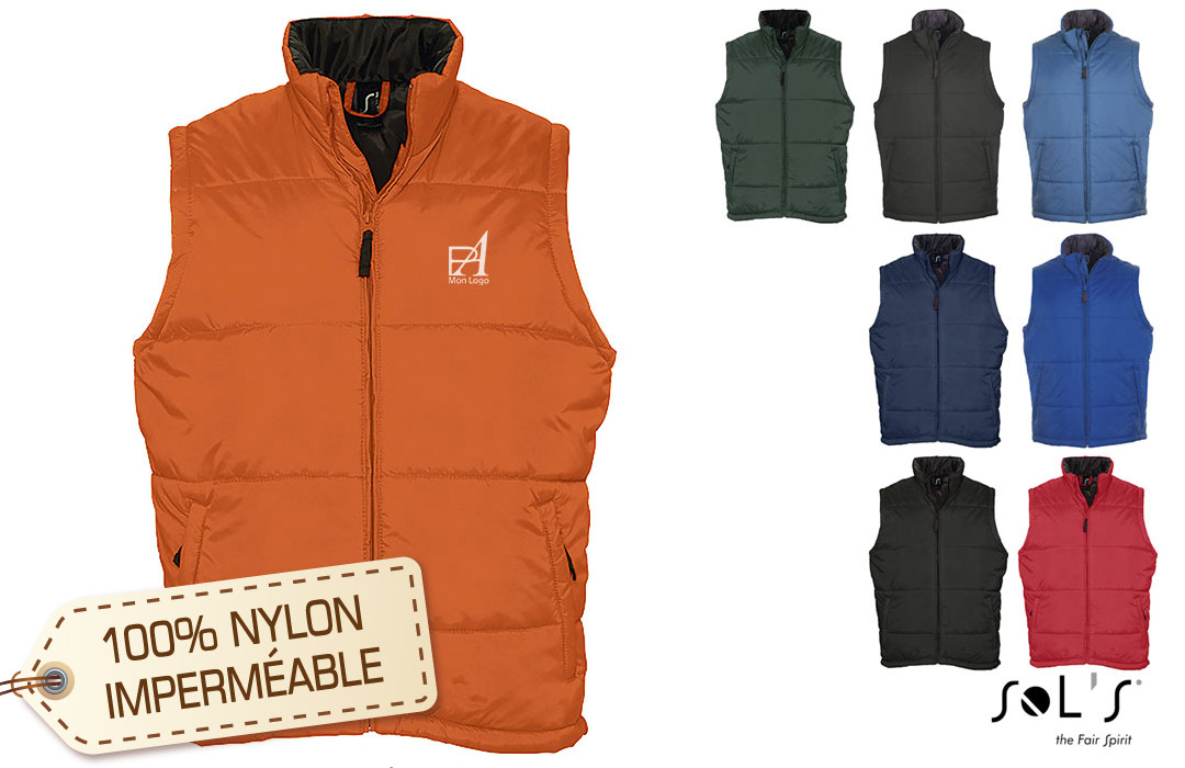 Veste sans manche imperméable vente en gros pas cher 