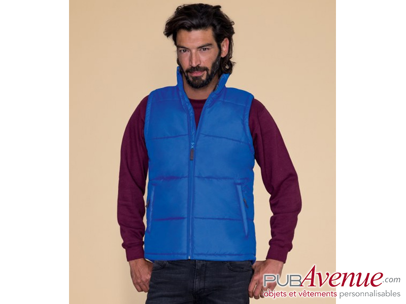 Bodywarmer publicitaire matelassé imperméable Bodywarmer publicitaire matelassé imperméable