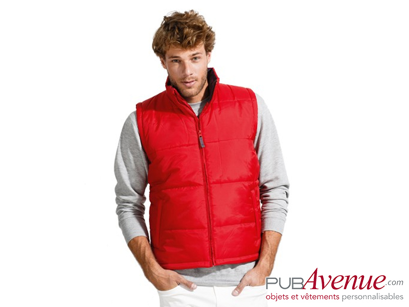 Bodywarmer matelassé imperméable personnalisable Bodywarmer matelassé imperméable personnalisable